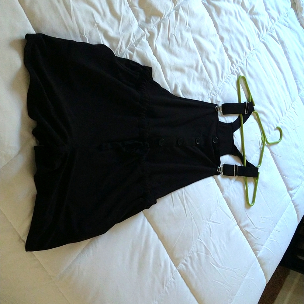 Black overalls